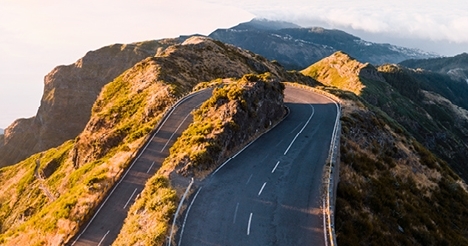 Road on a mountain